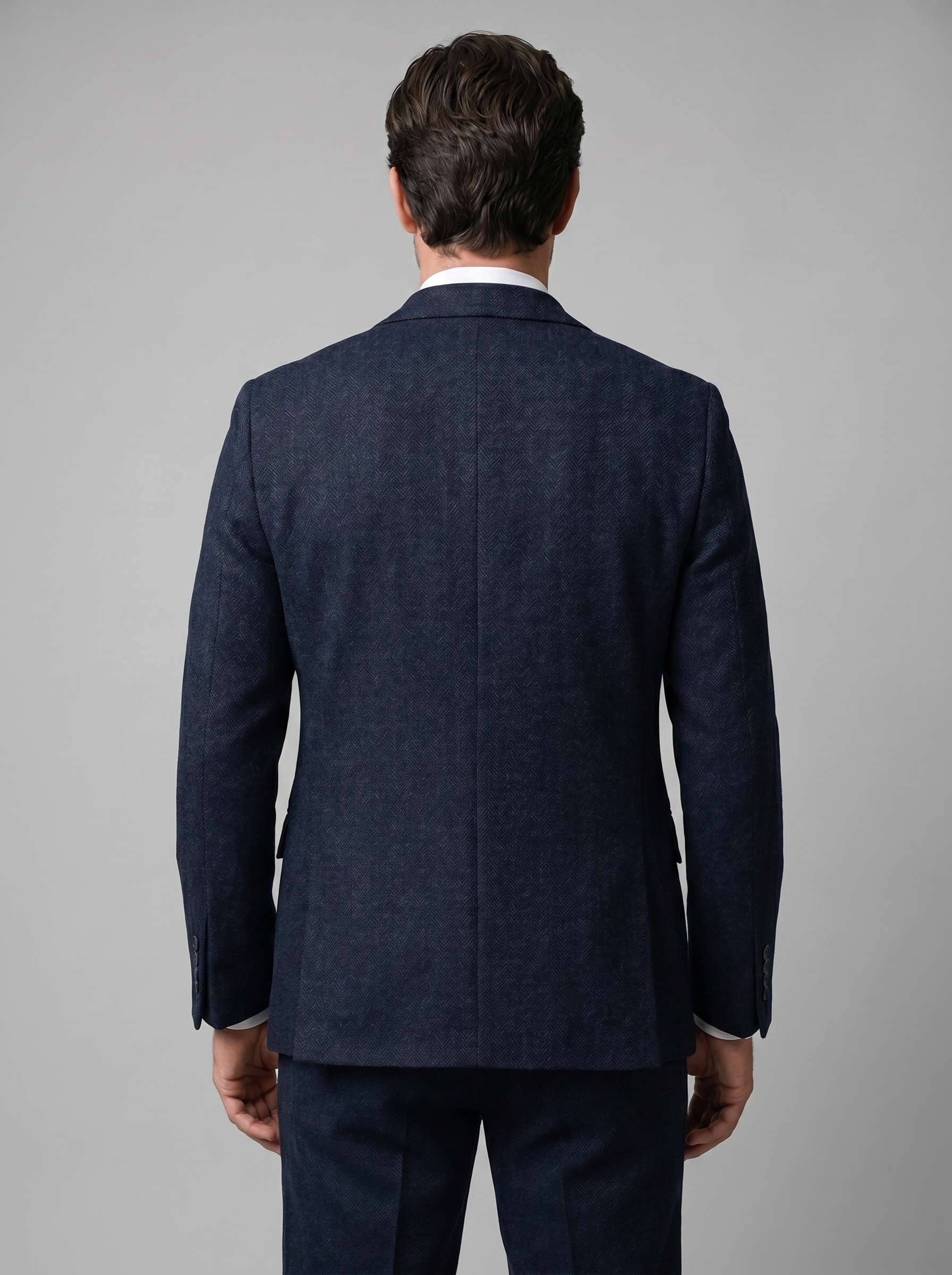 Men's Slim Fit Three-Piece Suit with Vest for Weddings