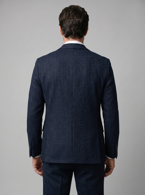 Men's Slim Fit Three-Piece Suit with Vest for Weddings