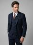 Men's Slim Fit Three-Piece Suit with Vest for Weddings