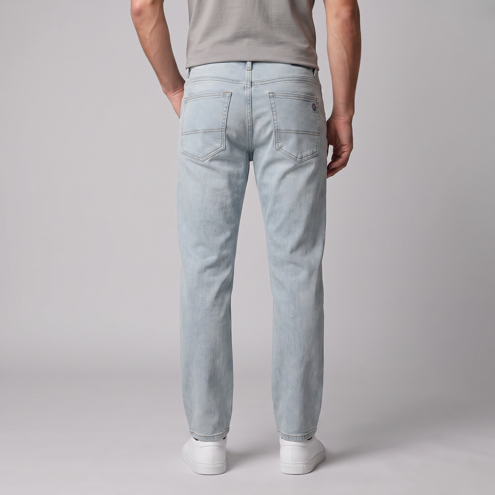 Men's Slim Fit Washed Denim Jeans