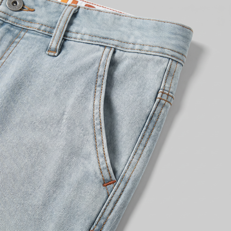 Men's Slim Fit Washed Denim Jeans