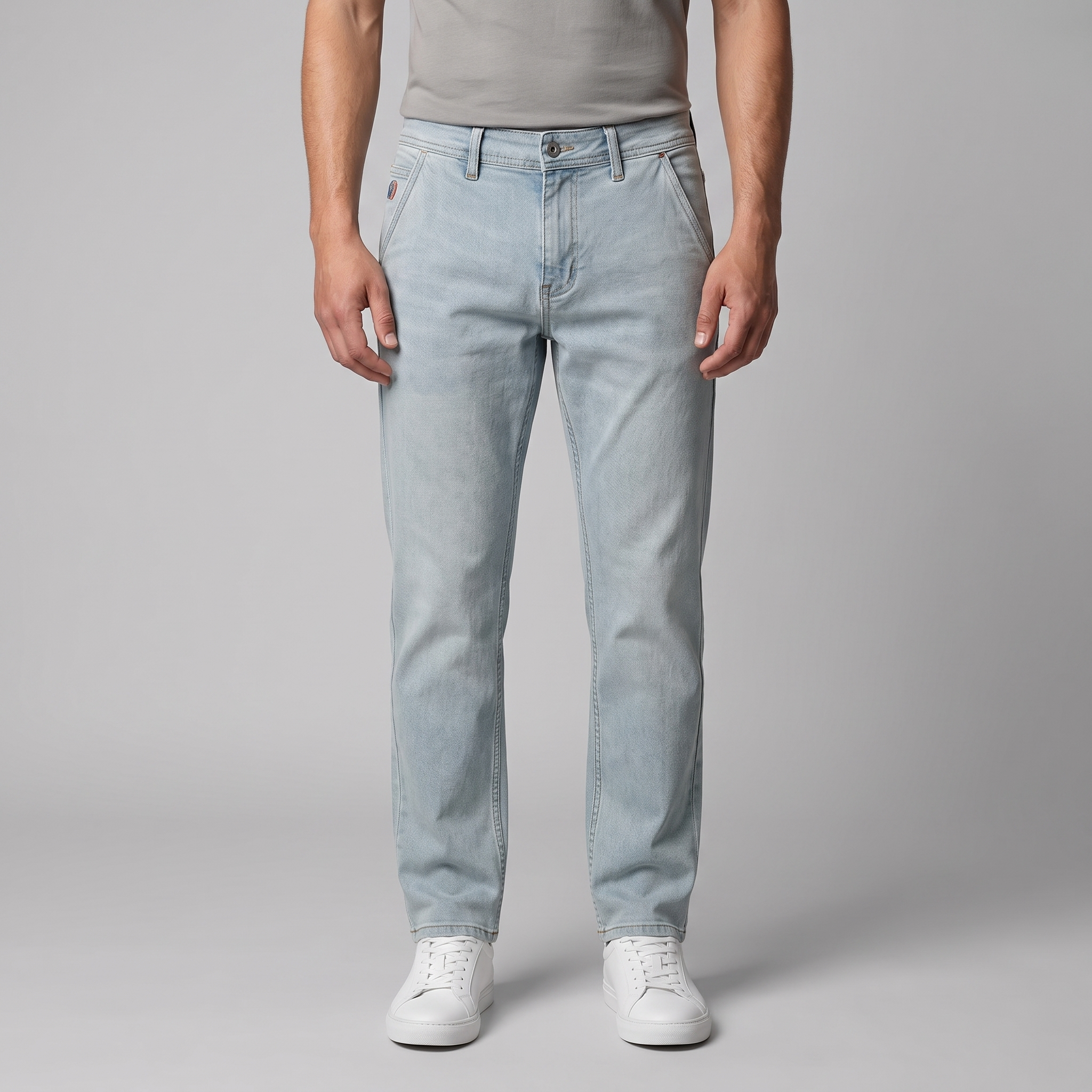 Men's Slim Fit Washed Denim Jeans
