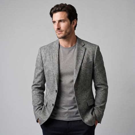 Men's Slim-Fit Winter Blazer Jacket