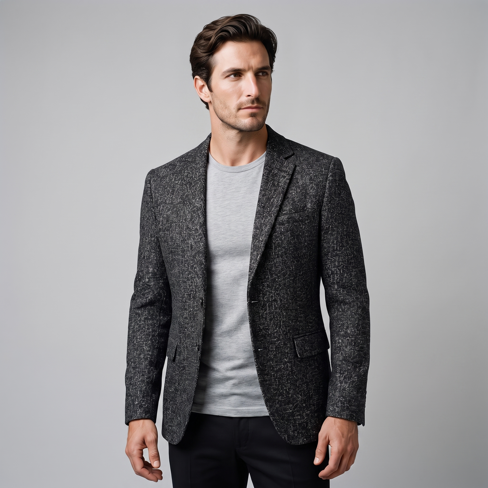 Men's Slim-Fit Winter Blazer Jacket