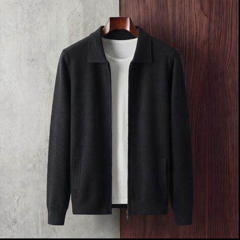 Men's Soft Fabric Zip Up Vest