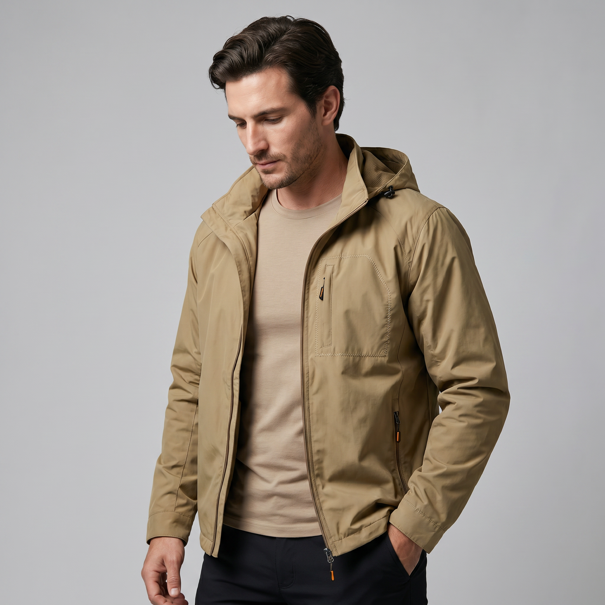 Men's Softshell Hooded Jacket