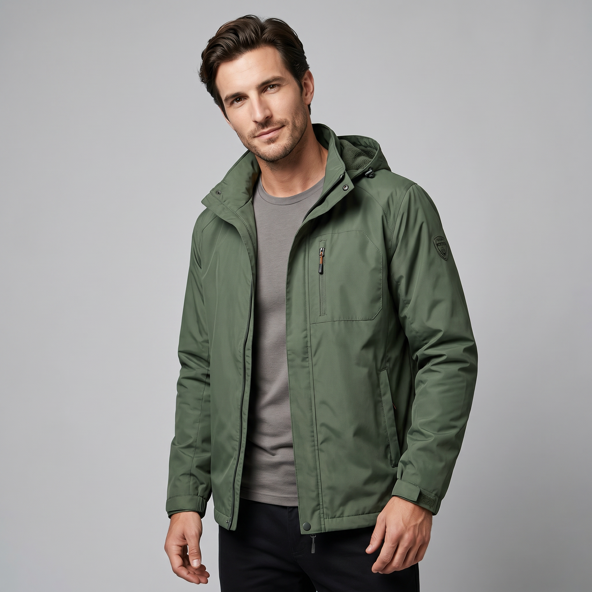 Men's Softshell Hooded Jacket
