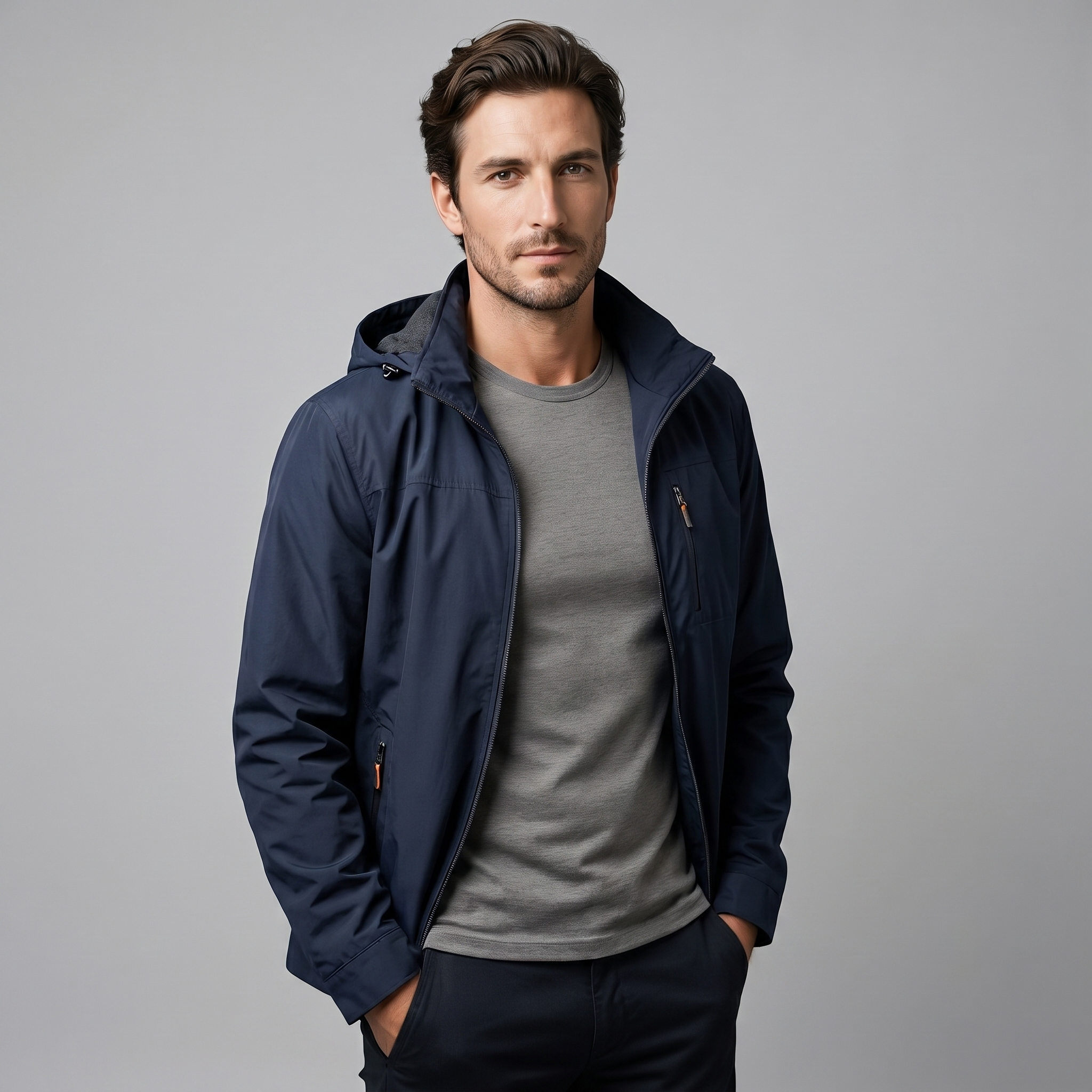Men's Softshell Hooded Jacket
