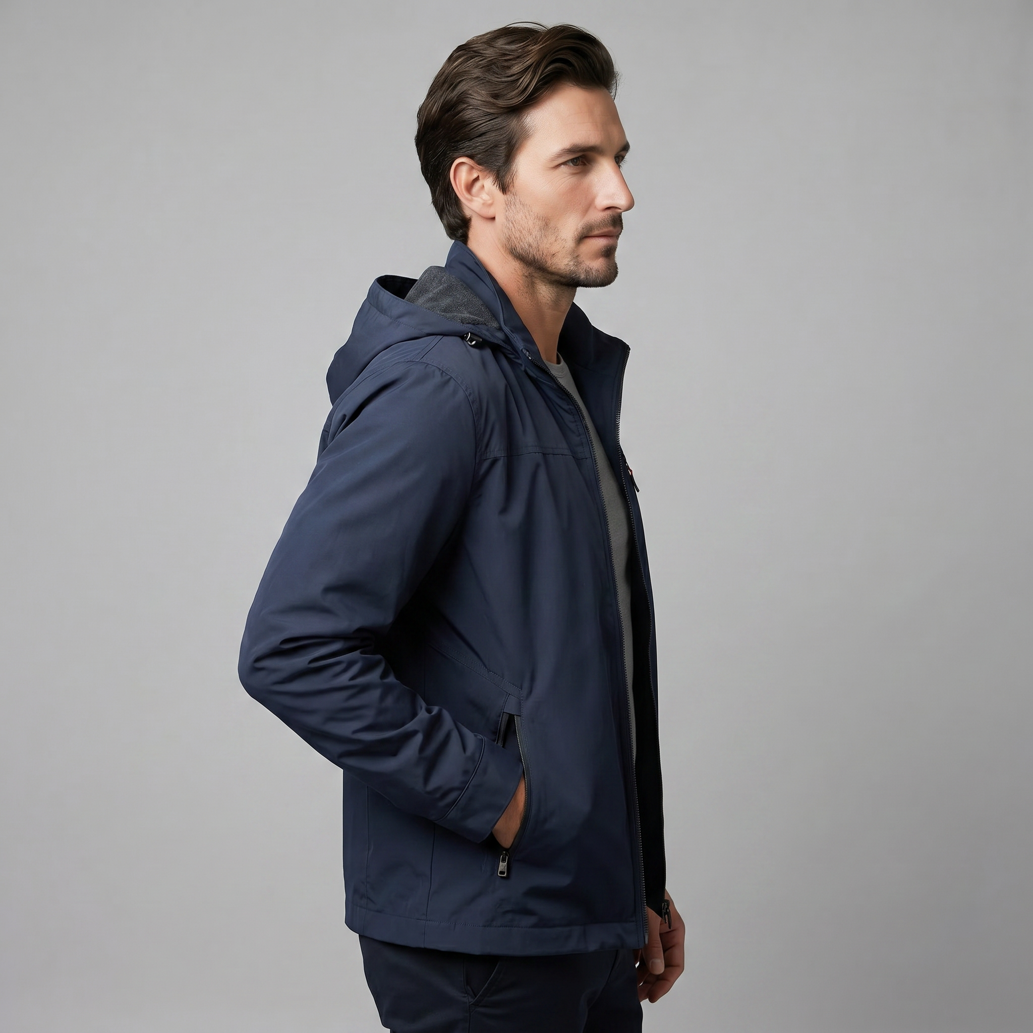 Men's Softshell Hooded Jacket