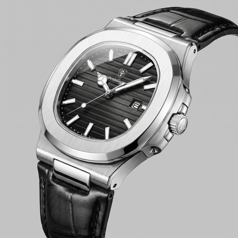 Men's Sports Luxury Leather Strap Watch