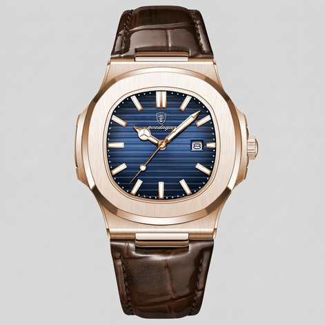 Men's Sports Luxury Leather Strap Watch