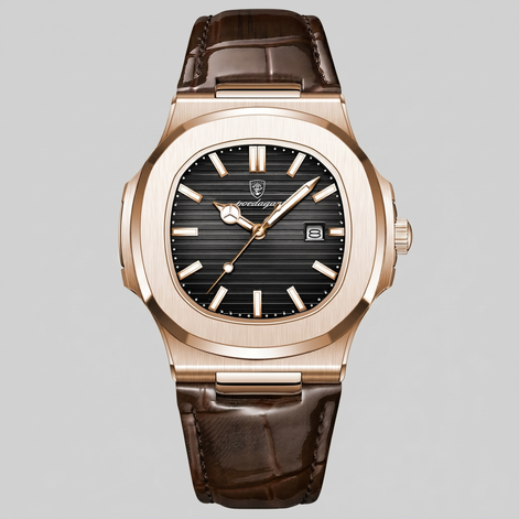 Men's Sports Luxury Leather Strap Watch