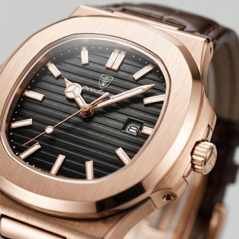 Men's Sports Luxury Leather Strap Watch