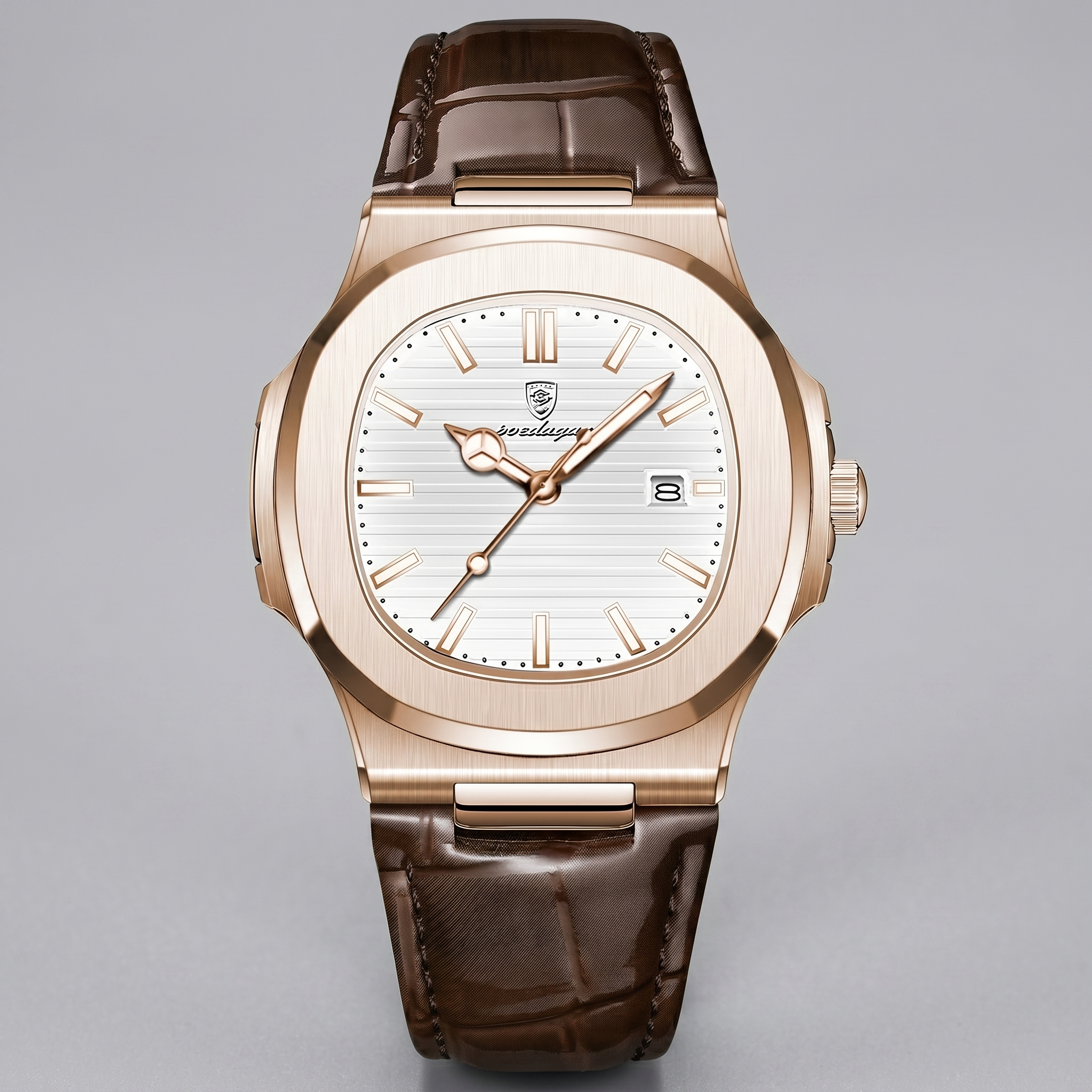 Men's Sports Luxury Leather Strap Watch