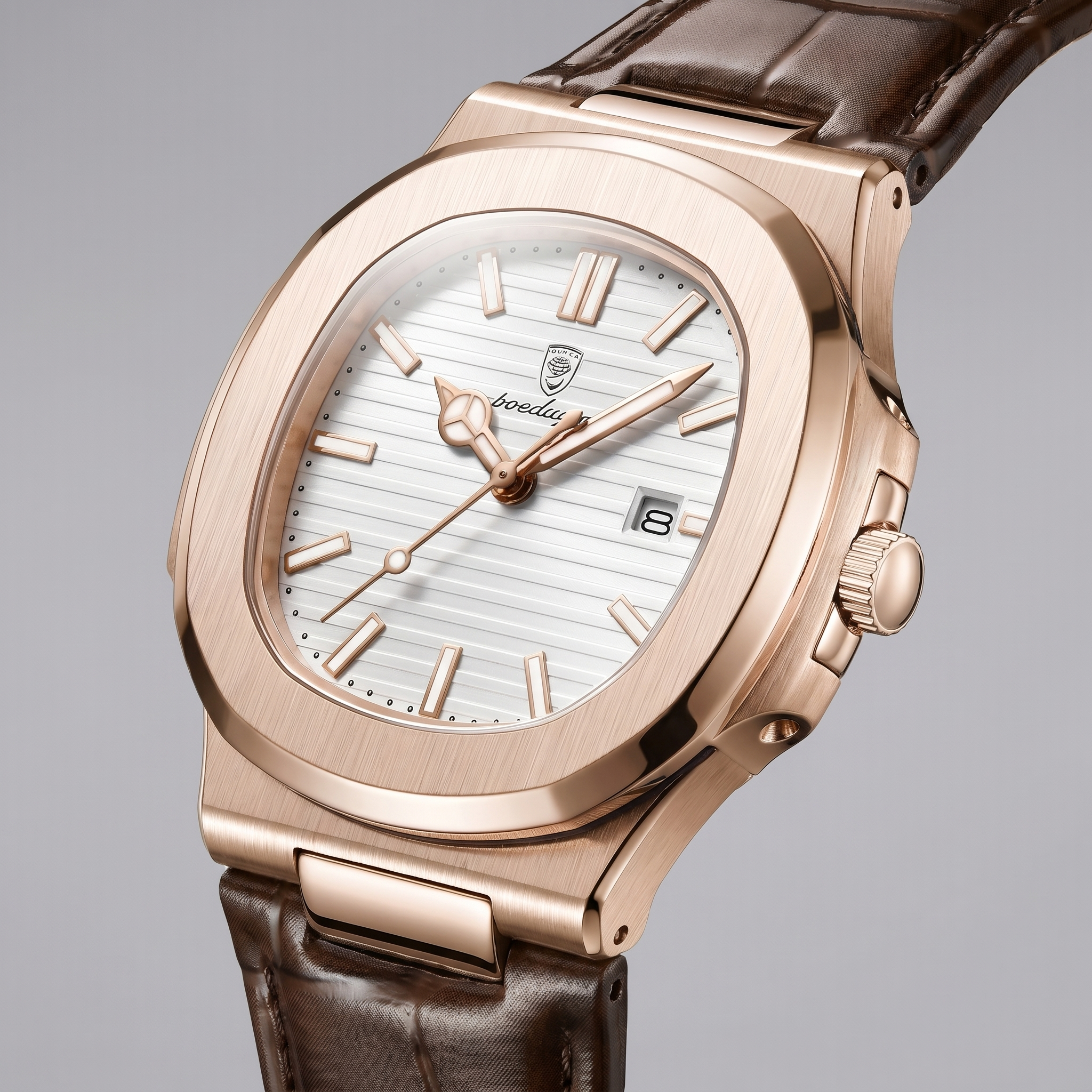 Men's Sports Luxury Leather Strap Watch