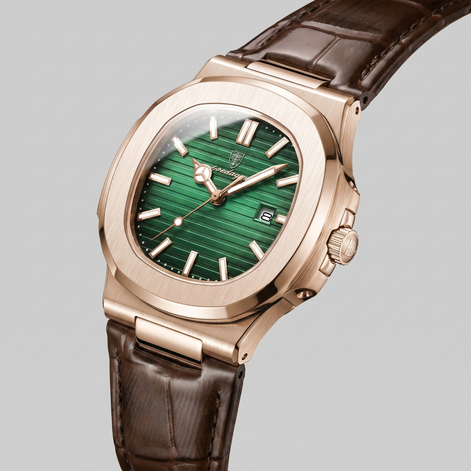 Men's Sports Luxury Leather Strap Watch