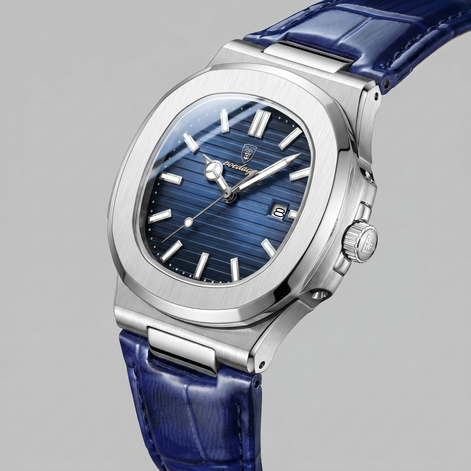 Men's Sports Luxury Leather Strap Watch