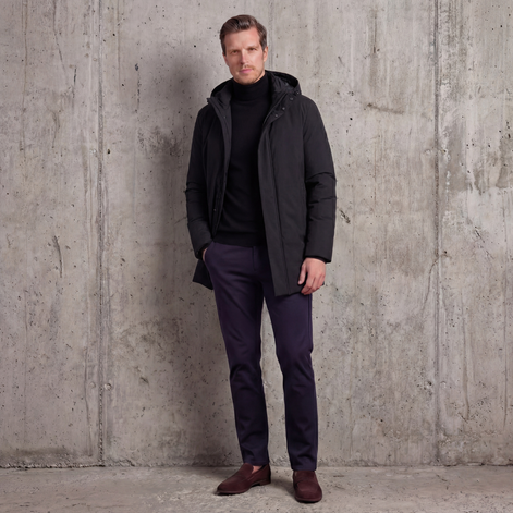 Men's Spring Puffer Jacket with Hood