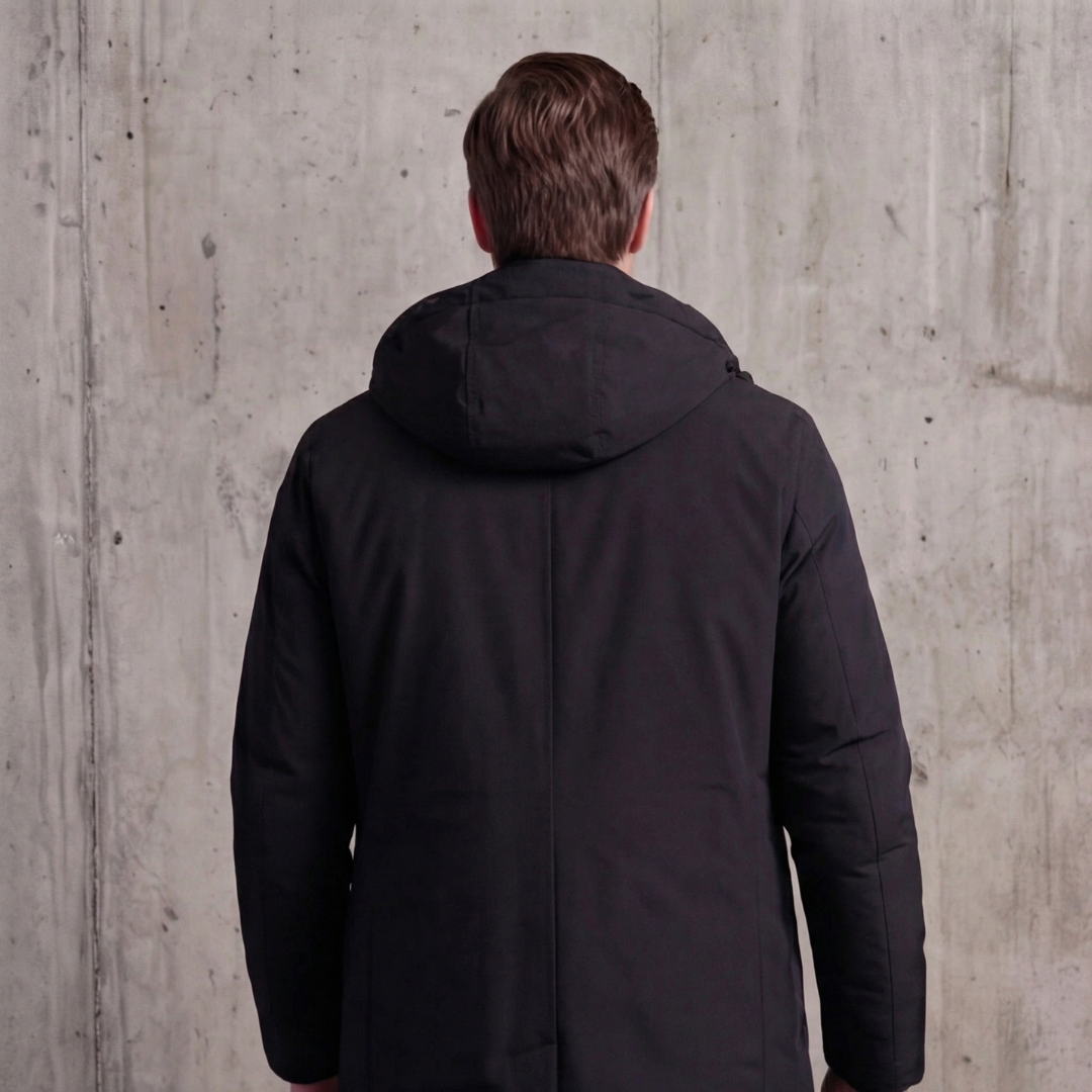 Men's Spring Puffer Jacket with Hood