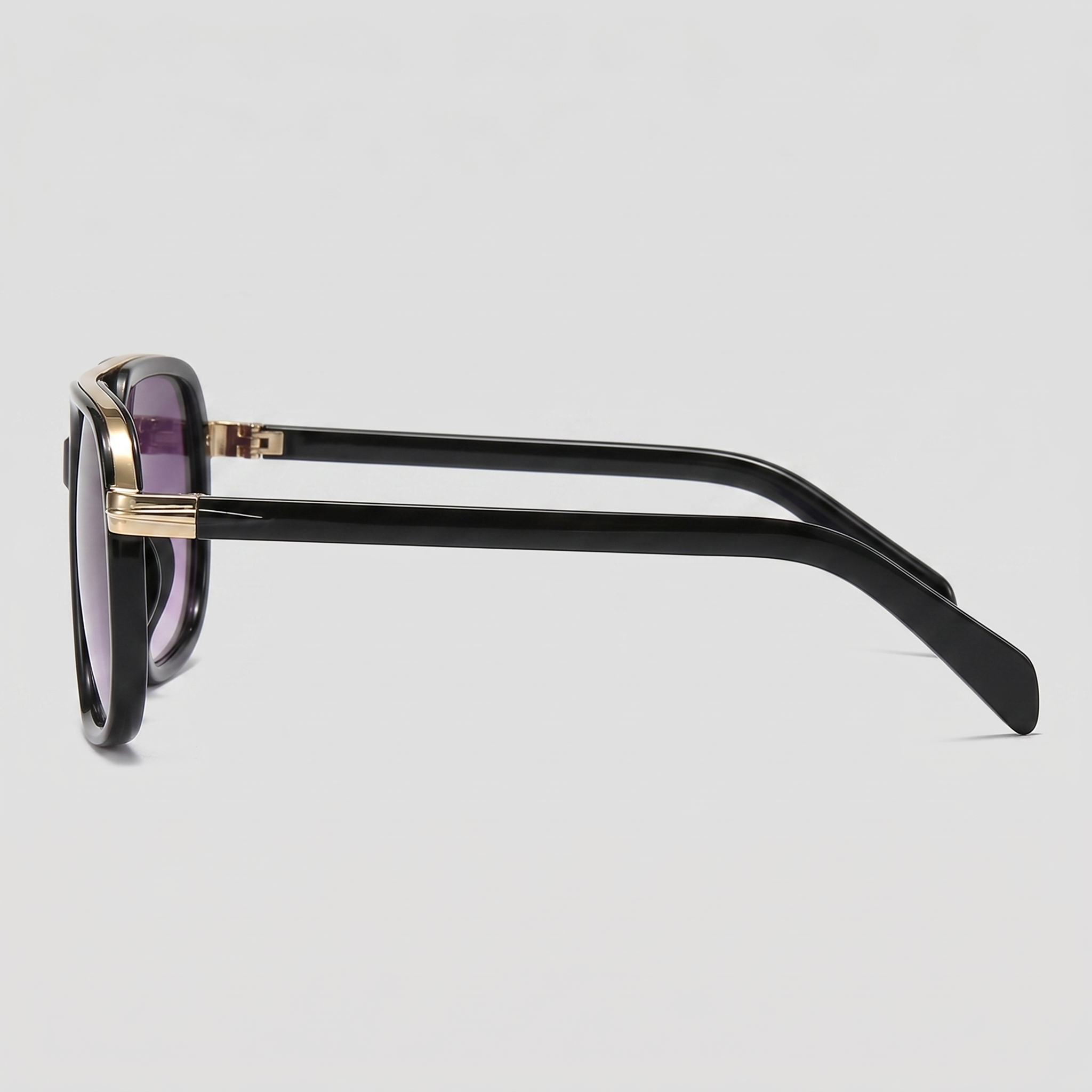 Men's Square Double-Bridge Sunglasses