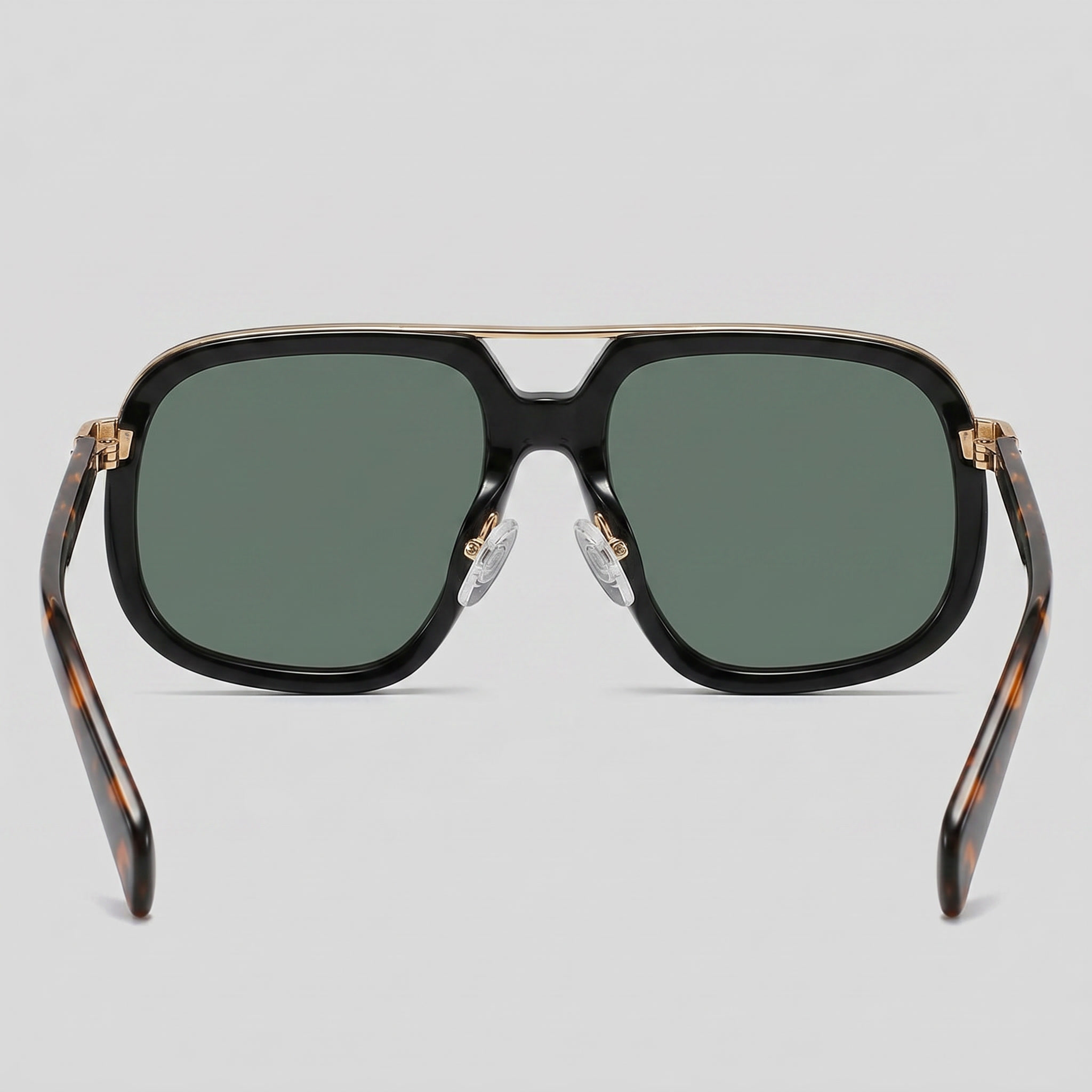 Men's Square Double-Bridge Sunglasses