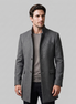 Men's Stand Collar Longline Overcoat