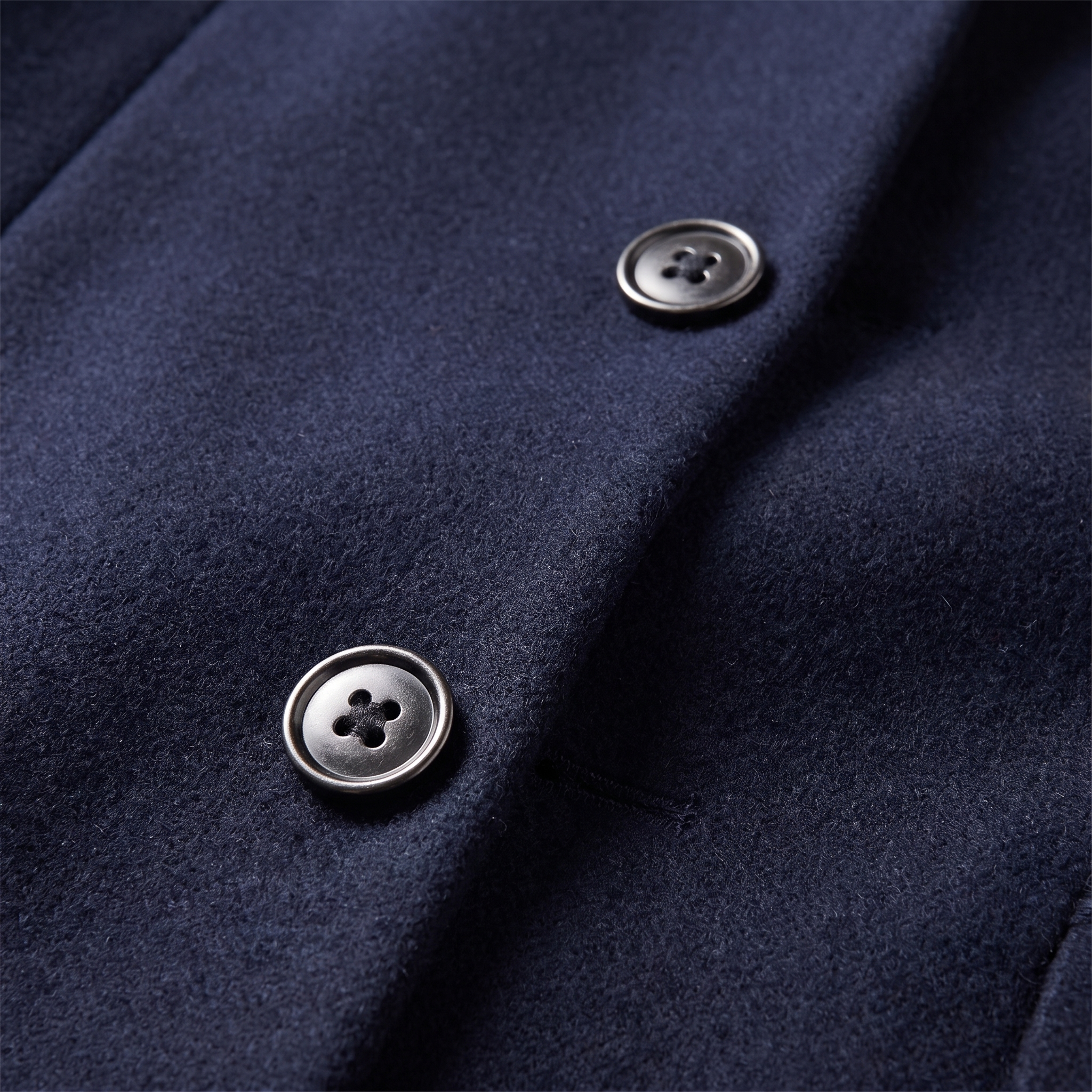 Men's Stand Collar Longline Overcoat