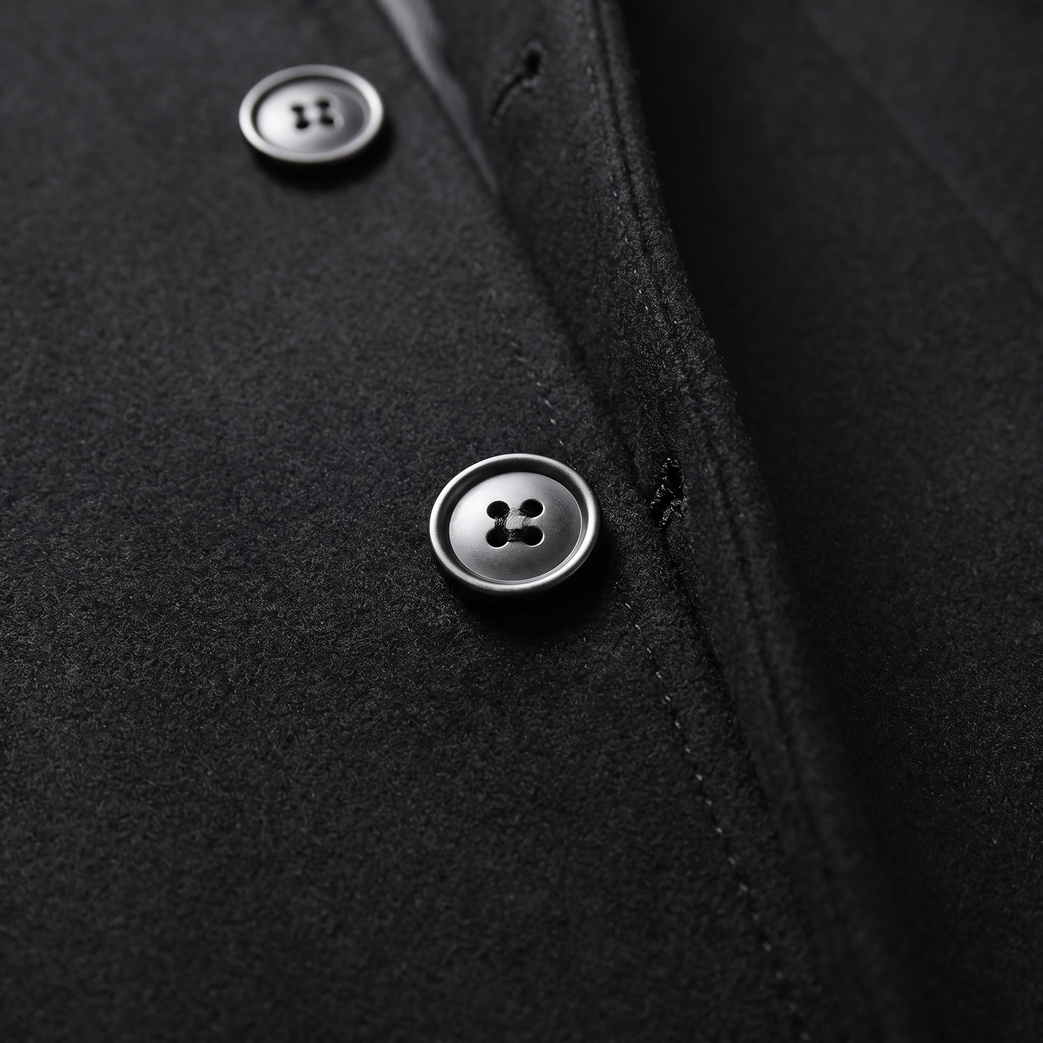 Men's Stand Collar Longline Overcoat