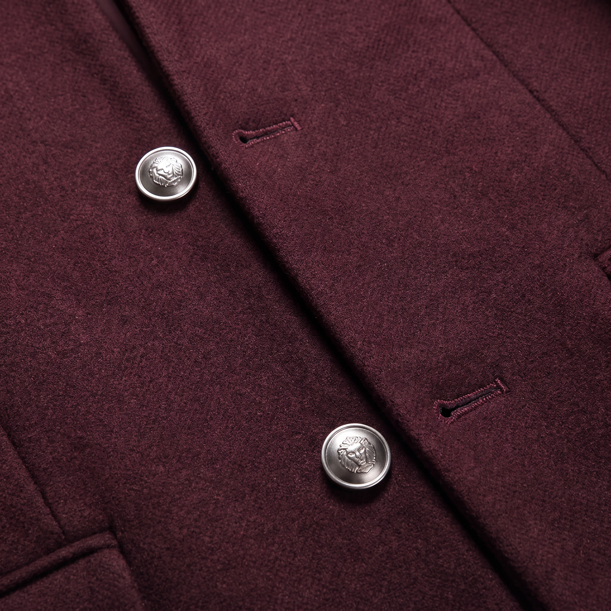 Men's Stand Collar Longline Overcoat