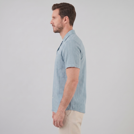 Men's Stripe Button-Down Shirt
