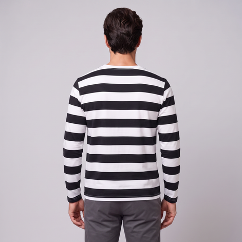 Men's Stripe Long Sleeve Shirt