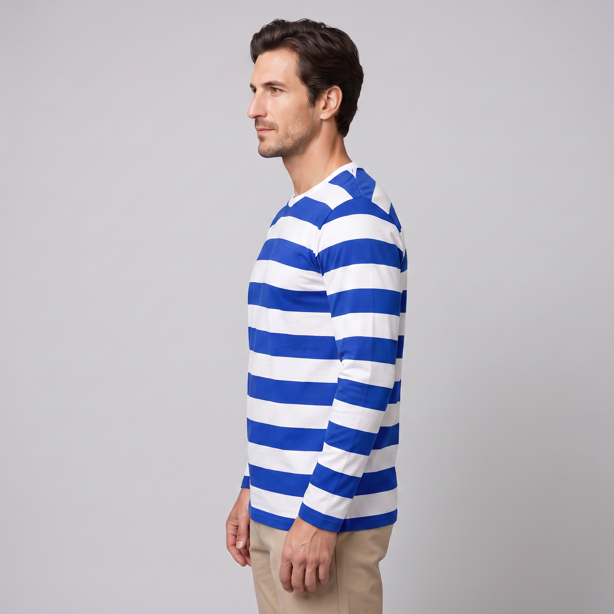 Men's Stripe Long Sleeve Shirt