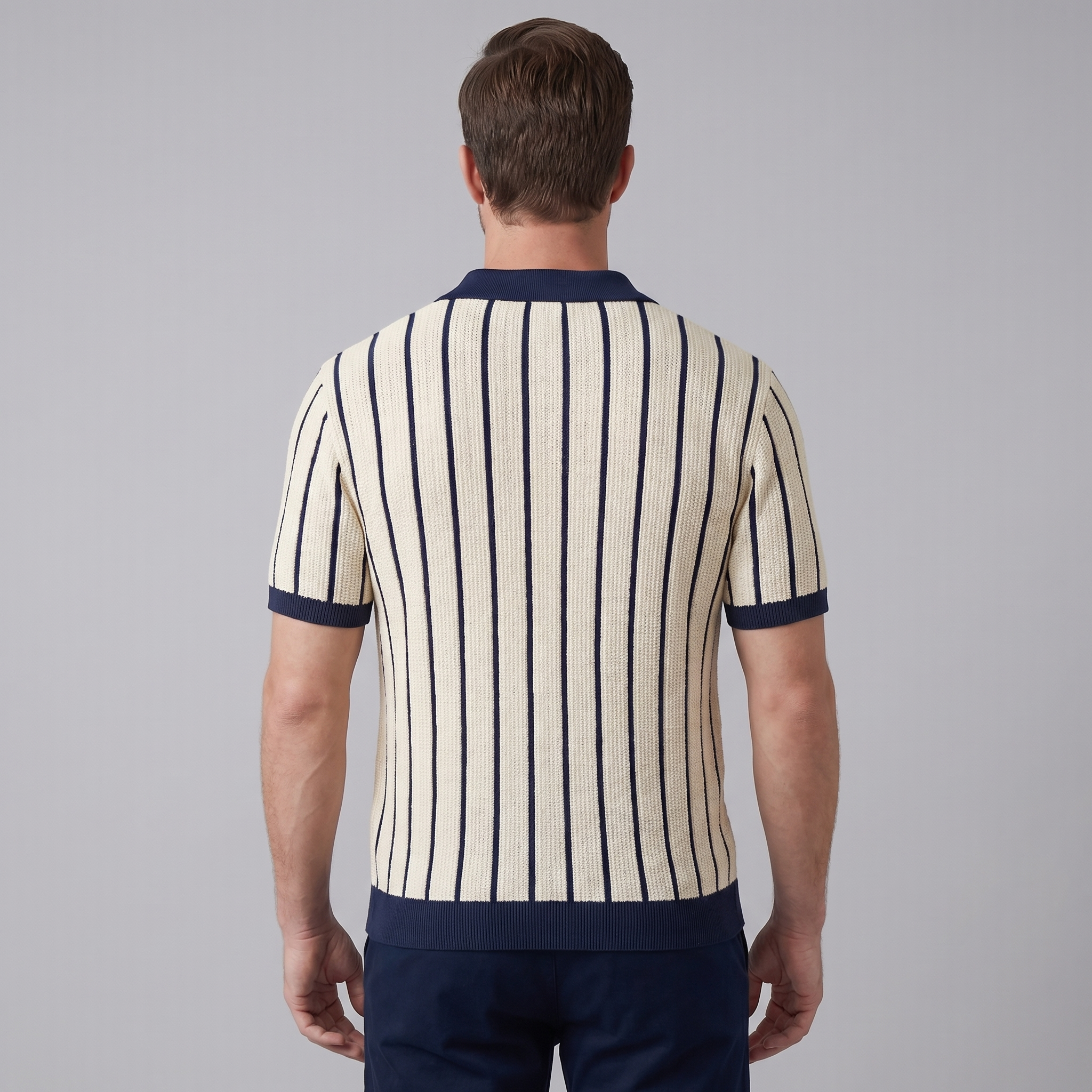 Men's Striped Button Down Shirt