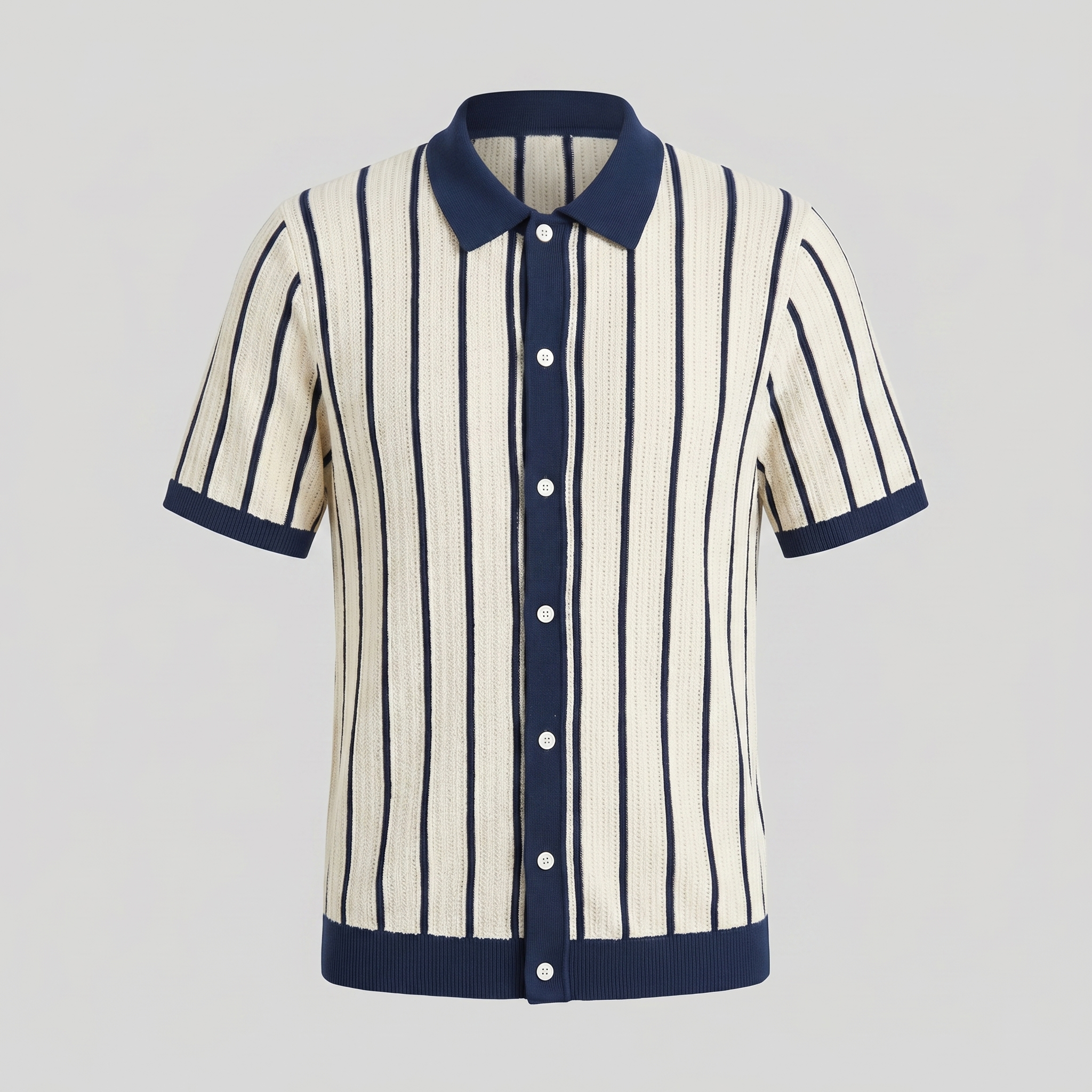 Men's Striped Button Down Shirt