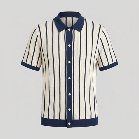 Men's Striped Button Down Shirt