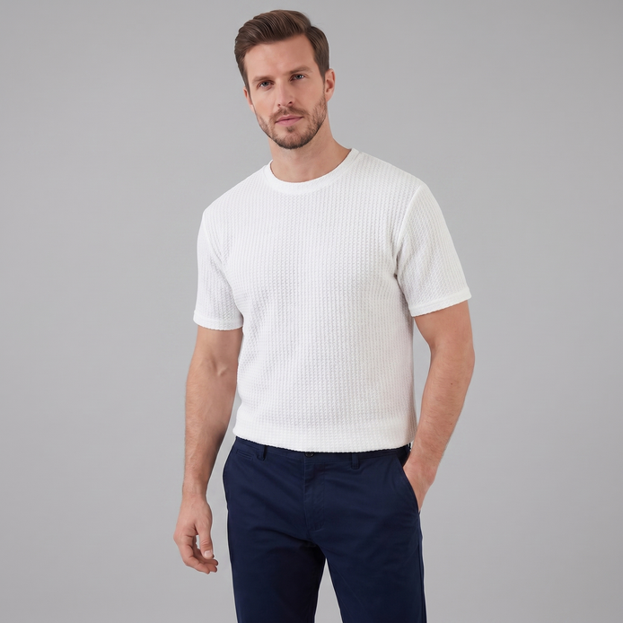 Men's Structured T-Shirt - Modern Comfort Fit
