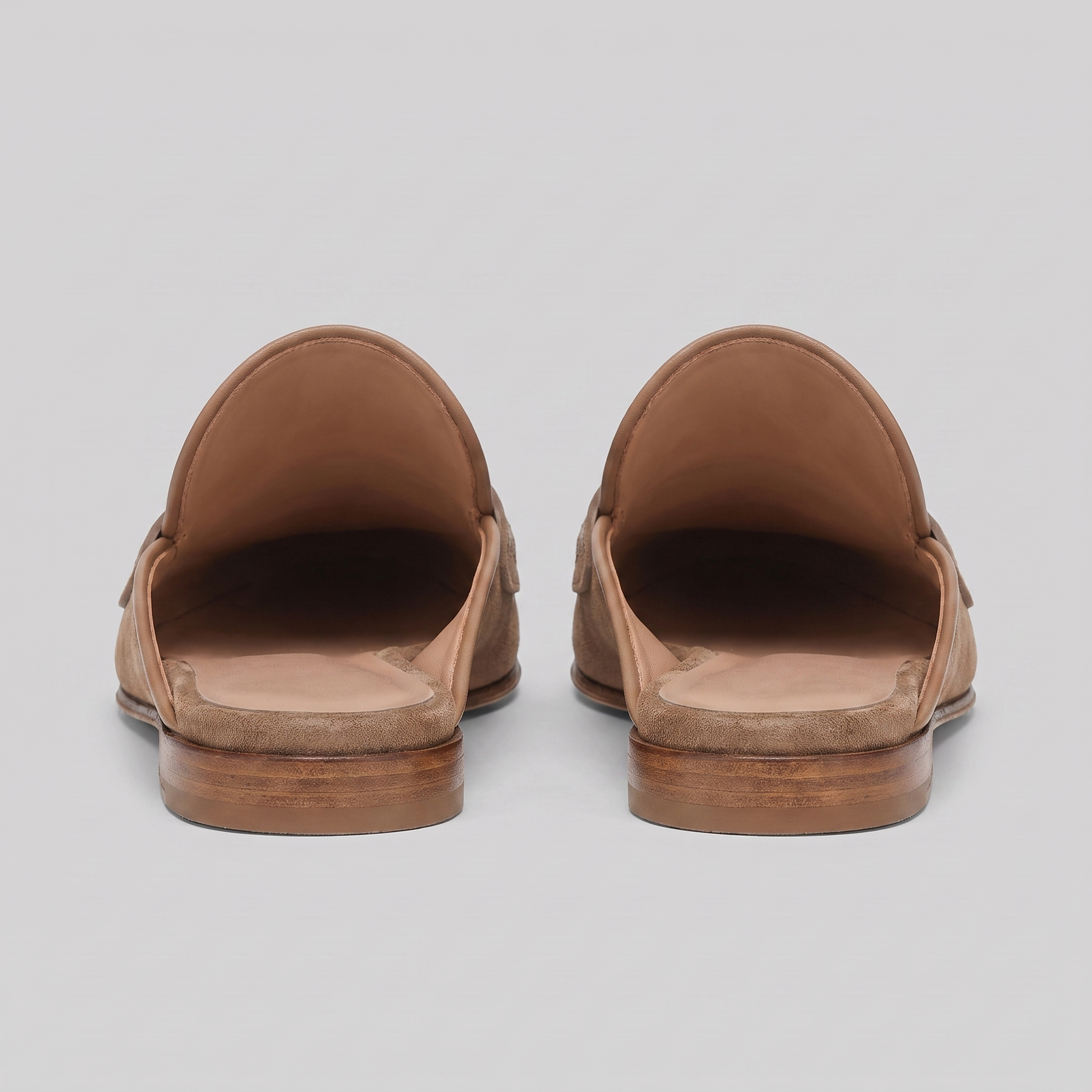 Men's Suede Backless Penny Loafers