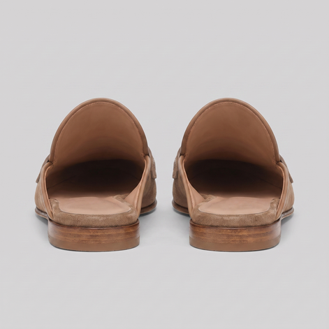 Men's Suede Backless Penny Loafers