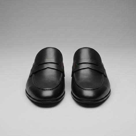 Men's Suede Backless Penny Loafers
