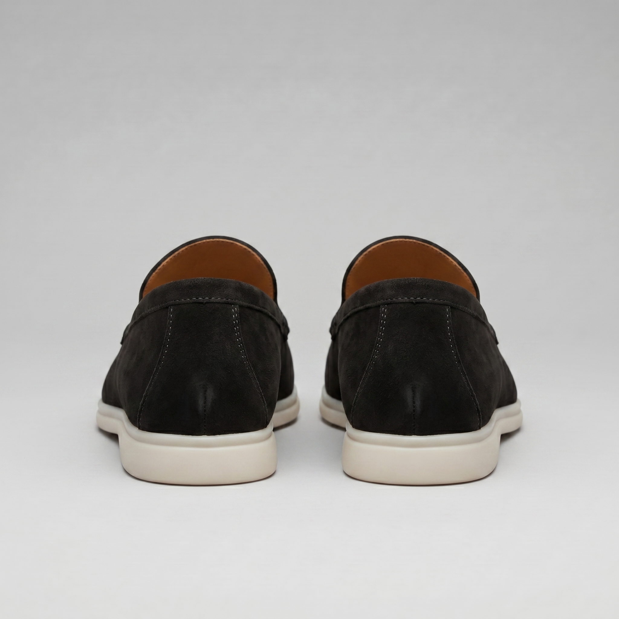 Men's Suede Black Loafers