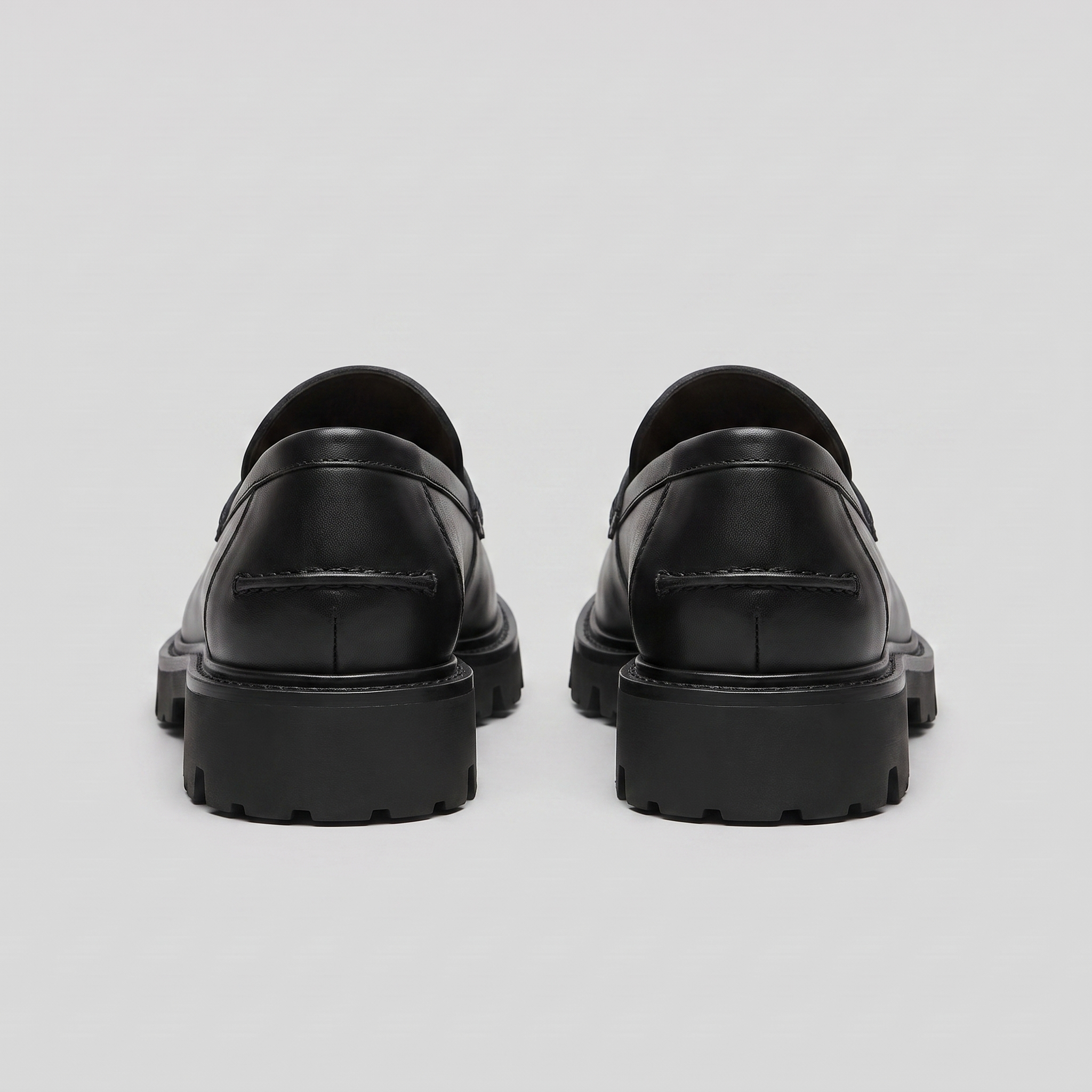 Men's Suede Chunky Sole Penny Loafers
