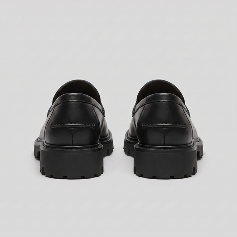 Men's Suede Chunky Sole Penny Loafers