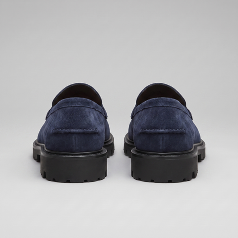 Men's Suede Chunky Sole Penny Loafers