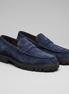 Men's Suede Chunky Sole Penny Loafers