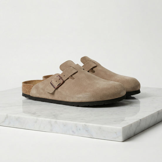 Men's Suede Clogs - Stylish Comfort Loafers
