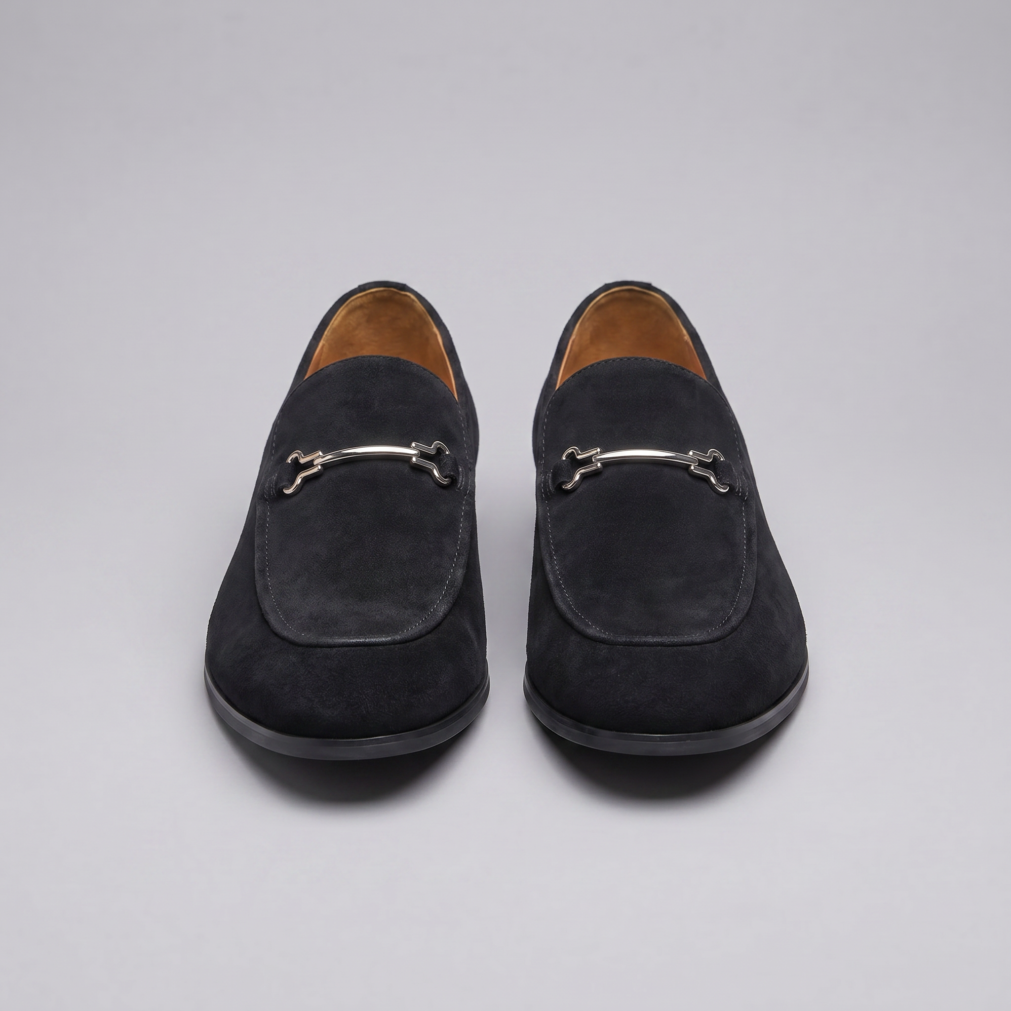 Men's Suede-Effect Horsebit Loafers