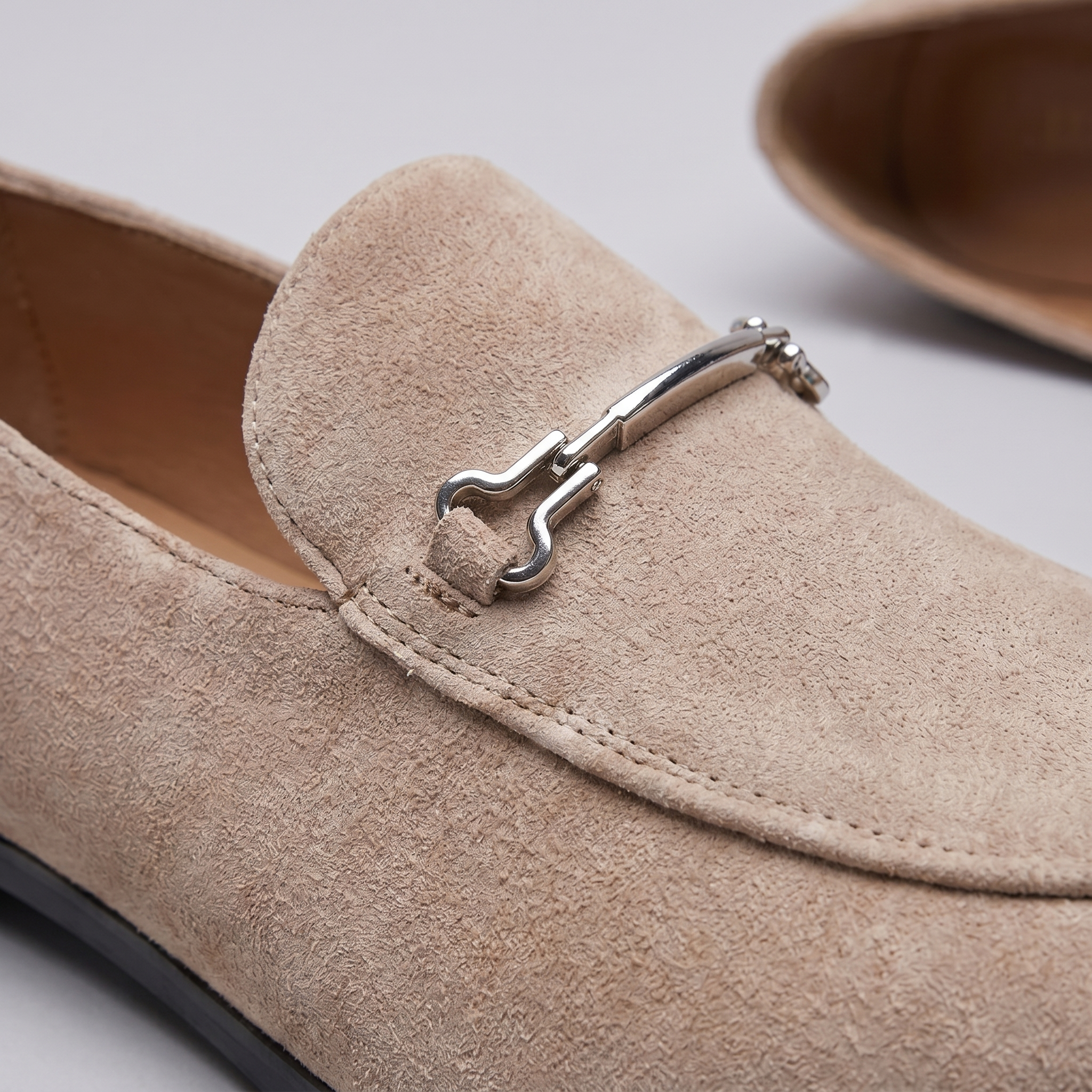 Men's Suede-Effect Horsebit Loafers
