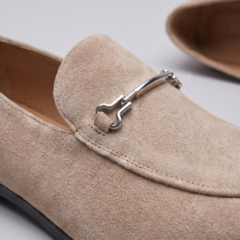 Men's Suede-Effect Horsebit Loafers