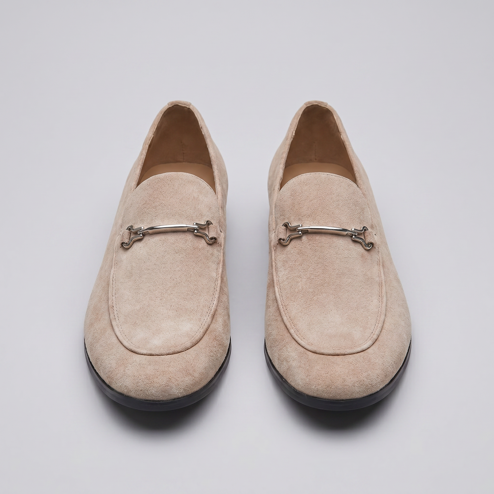Men's Suede-Effect Horsebit Loafers