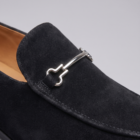 Men's Suede-Effect Horsebit Loafers